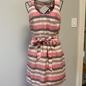 Multicolor linen dress